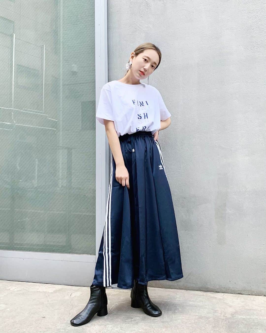 のインスタグラム：「﻿ ﻿ ﻿ adidas  skirt ！ ⚽️🤸🏼‍♂️🤸🏼‍♀️﻿ ﻿ 少量入荷。」