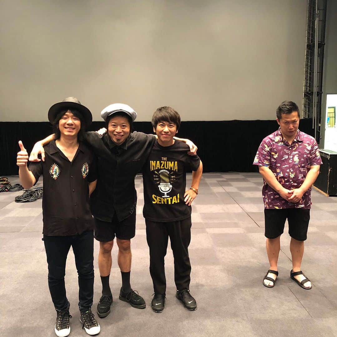 上中丈弥のインスタグラム：「良い夜でした。 唄に生かされてます🥴 ありがとうねー  #イナ戦 #イナズマ戦隊 #唄モノステーション2019」