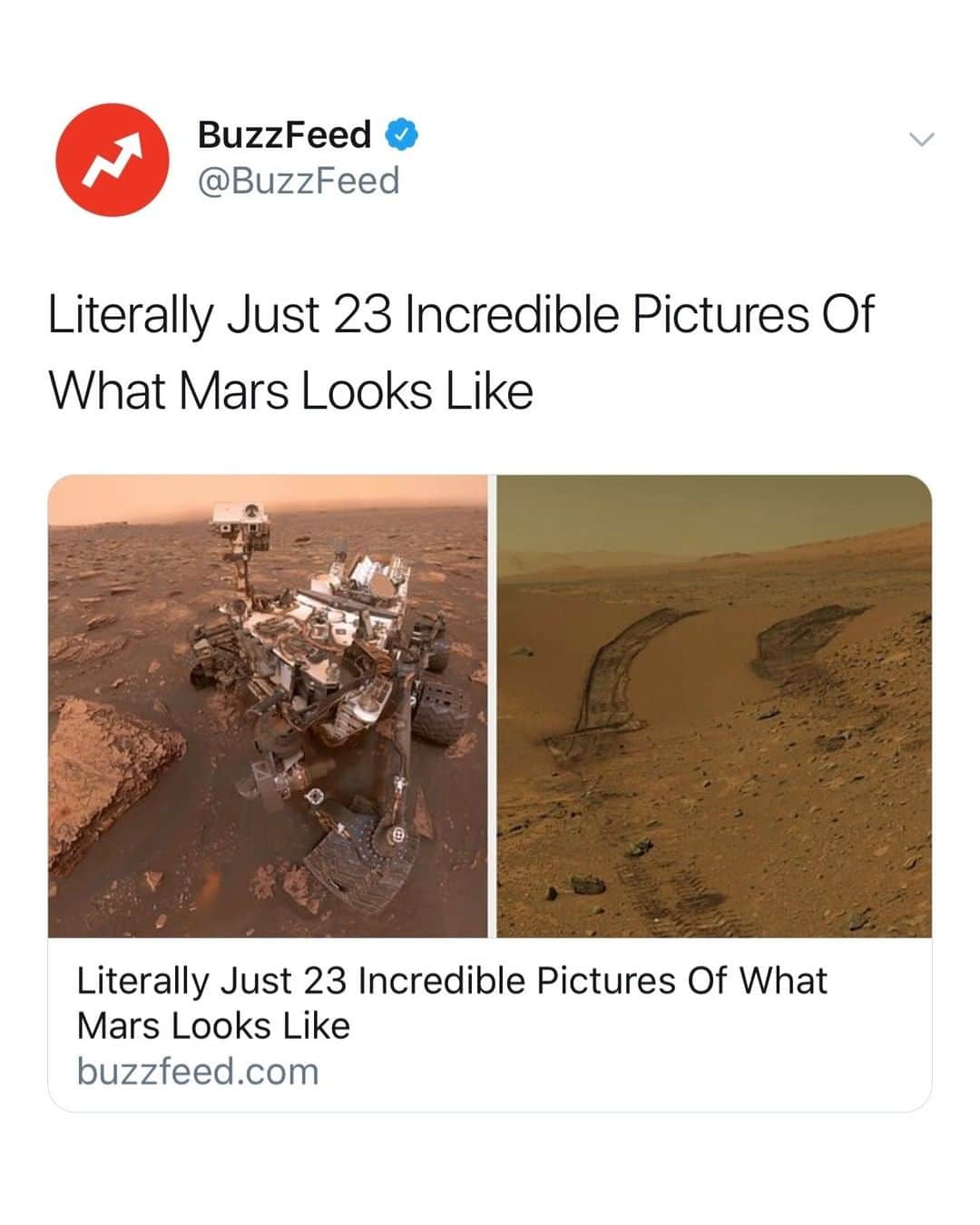 BuzzFeedさんのインスタグラム写真 - (BuzzFeedInstagram)「Mars is truly something else entirely 🤯 Link in bio 👀」8月10日 12時59分 - buzzfeed