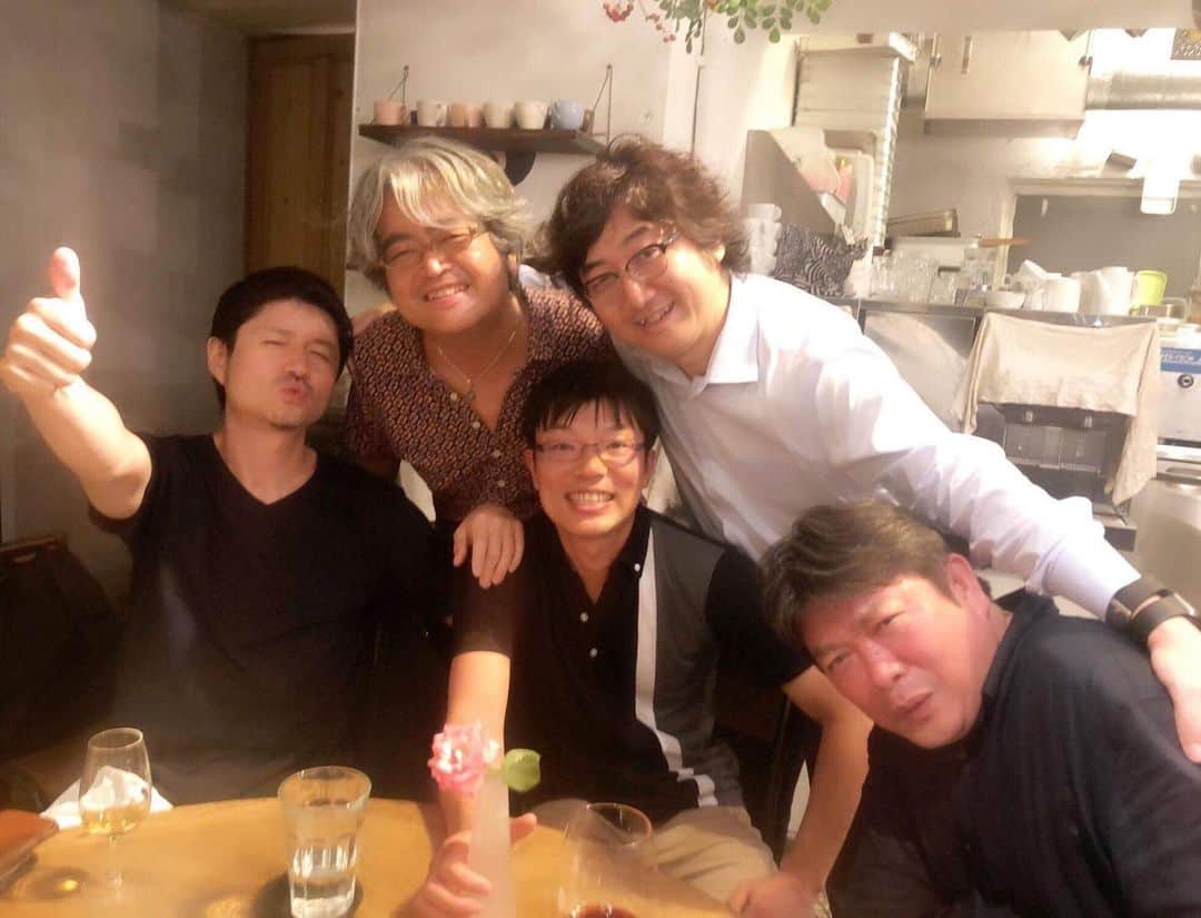森川亮のインスタグラム：「本広監督とテレビ局仲間。」