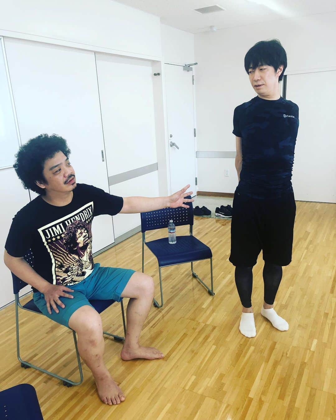芦沢統人のインスタグラム：「今日はパップコーンと稽古です。」