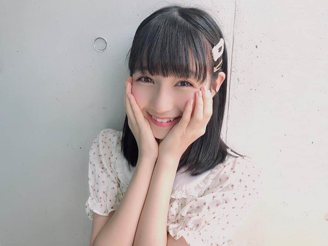 今村麻莉愛のインスタグラム：「. 今日の私服です( *ˊᵕˋ) ・ 可愛いワンピースです(^^♪ ・ ・ #ハニーシナモン  #HKT48  #今村麻莉愛」