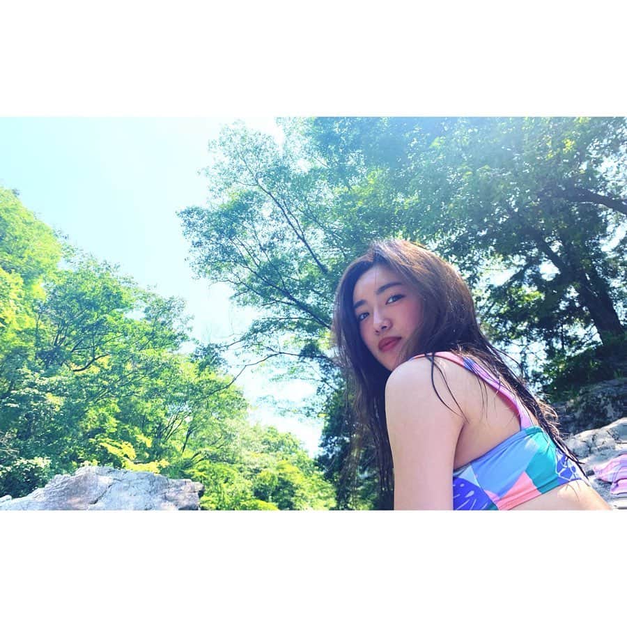 山口乃々華さんのインスタグラム写真 - (山口乃々華Instagram)「夏☀️ このまえお友達と川に行ってきました！」8月10日 15時32分 - yamaguchi_nonoka_official