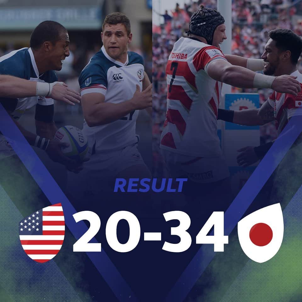 ラグビーワールドカップさんのインスタグラム写真 - (ラグビーワールドカップInstagram)「. FULL TIME‼️ .🇺🇸アメリカ代表 v 日本代表🇯🇵 . #USAvJPN #RWC2019 #OneTeam #rugbyjp #Rugby #Rugbygram #Sport #Japan #USA #USARugby #ラグビー #ラグビー日本代表」8月10日 15時34分 - rugbyworldcupjp