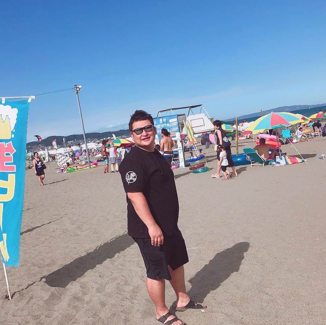 のりさんのインスタグラム写真 - (のりInstagram)「#三浦海岸#海#顔の脂ですぐ日焼け」8月10日 15時47分 - otenkinori