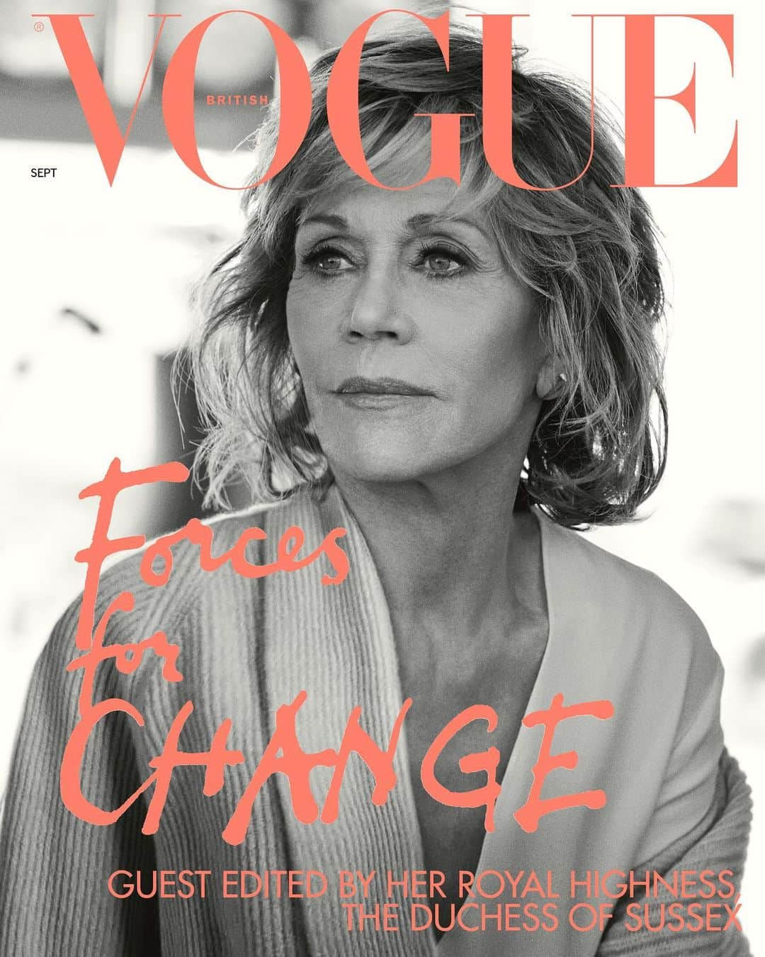 British Vogueさんのインスタグラム写真 - (British VogueInstagram)「@JaneFonda is one of 15 inspiring women to cover the September 2019 issue of #BritishVogue. Discover the full #ForcesForChange story in the new issue, on newsstands now, and click the link in bio to read more from the legendary actor and activist on why it's important for people in the limelight to continue using their platform to push for change.  #JaneFonda wears a cardigan by @TheRow and top by @FabianaFilippi. Photographed by @TheRealPeterLindbergh with fashion editor @Edward_Enninful.」8月10日 22時00分 - britishvogue