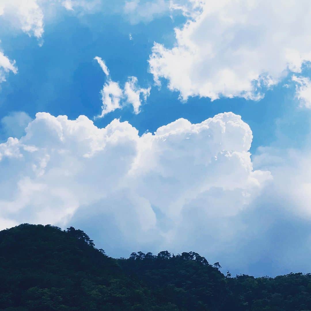 佐藤尚之のインスタグラム：「#夏雲  #ガメラ  #バラゴン」