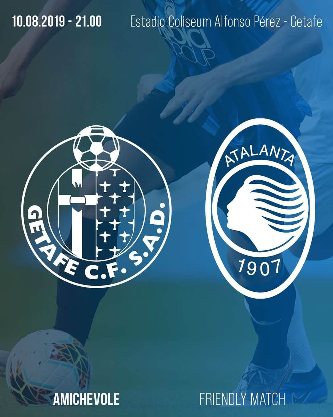 アタランタBCさんのインスタグラム写真 - (アタランタBCInstagram)「⚫️ MATCHDAY 🔵 🆚 @getafecf 🏟 Estadio Coliseum Alfonso Pérez - #Getafe ⌚️ 21.00 CEST 📲 #GetafeAtalanta  #GoAtalantaGo ⚫️🔵 #preseason」8月10日 16時34分 - atalantabc