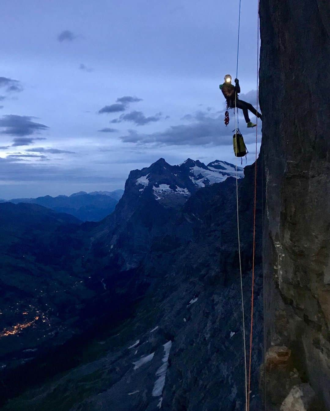 ニナ・カプレツさんのインスタグラム写真 - (ニナ・カプレツInstagram)「Opening a new route on the Eiger north face is a damn great adventure...especially with those crazy guys! Our “No A0 “ground up ethic made the setting very spicy. Thanks @arcteryx for the brand new Nuclei FL jacket and the Gamma SL hoody, the perfect clothes for that kind of alpine climbing. They might have some blood on it now... 😜  Huge thanks to @backdoor_shop for offering the E-bikes and @jungfraujochtopofeurope for bringing up our bags to the Eigergletscher. We had soooo much fun riding all the way up and back down from Grindelwald with the e bikes. 📸 @rogerschaeli  #lovelife #eigeradventure #newascent #alpineclimbing #petzlteam #helmetup #scarpaclimb  @arcteryx @petzl_official @scarpaspa @msr_gear @lyofood」8月10日 17時30分 - ninacaprez