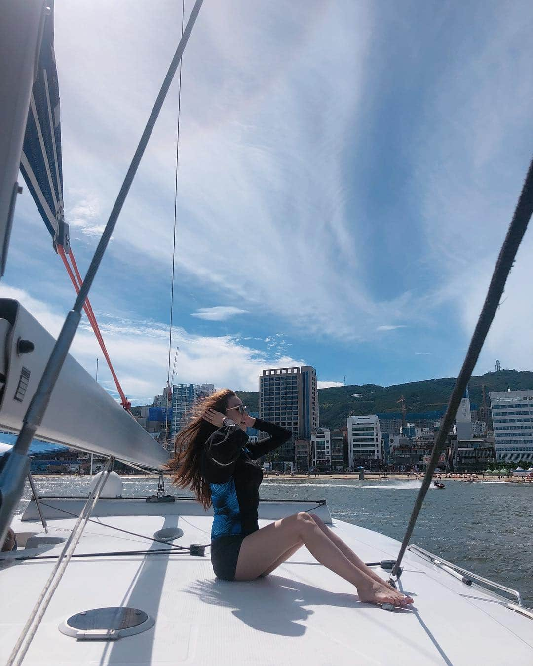 セリ さんのインスタグラム写真 - (セリ Instagram)「내생애 요트 탈거 다 탄 기분⛵️」8月10日 17時42分 - shabet_serri