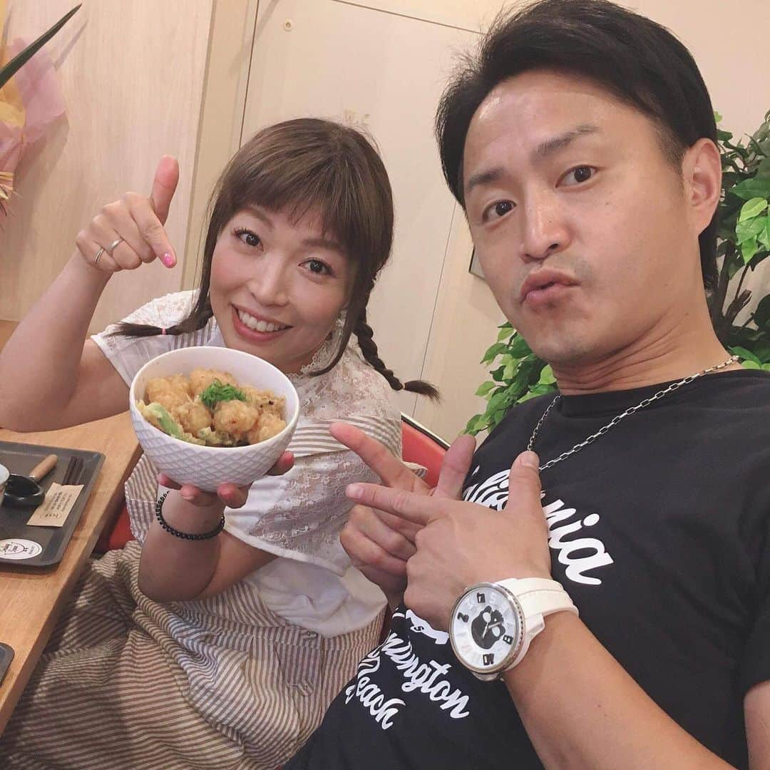 並木のり子さんのインスタグラム写真 - (並木のり子Instagram)「三原市の"Smiling Space"さん♡ タコ天丼セットを頂く◎ 三原市役所近くの可愛いお店！ タコは揚げたて、少しずつ食べられるセットで大満足◎◎◎ #にゃんたぶぅ #smilingspace」8月10日 17時48分 - nontan_namiki0619