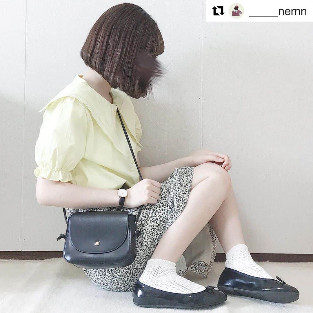 ショップにこにこさんのインスタグラム写真 - (ショップにこにこInstagram)「#Repost @_____nemn with @get_repost ・・・ 久しぶりにブラウス×スカート 🌷🌷こーゆー方が自分らしいなって思う（ ・ x ・ ）✌︎」8月10日 17時53分 - shopnikoniko