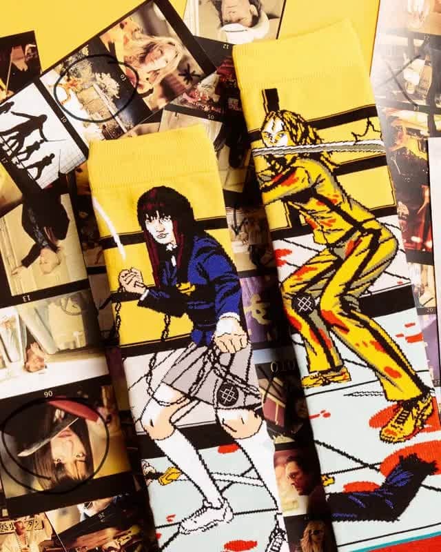 のインスタグラム：「You and I have unfinished business... ⚔️ The next installment of our Quentin Tarantino Collection is here. Presenting a collection of Kill Bill designs inspired by the cult classic. The collection includes three designs in Men's sizing, and one in Women's sizing. Find the full Quentin Tarantino Collection at the link in our bio.」