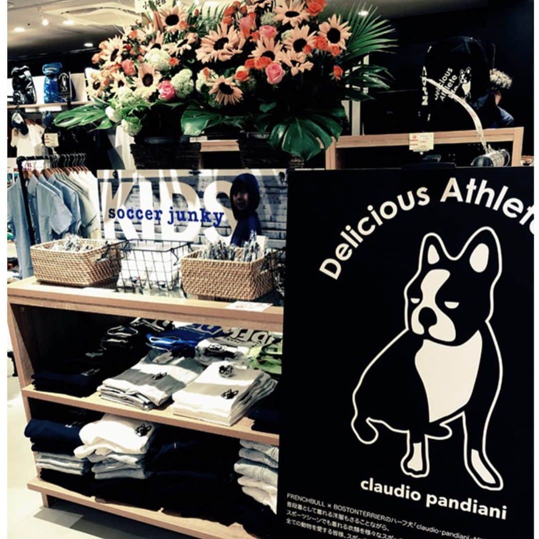 のインスタグラム：「Claudiopandiani shop . ラグビーワールドカップまであと44日。  #shibuya #shibuyamarui #5f  #渋谷マルイ #soccer #rugby #tennis #basketball #casual #ラグビーワールドカップ2019 #soccerjunky #frenchbulldog #bostonterrier #buhi #claudiopandiani」