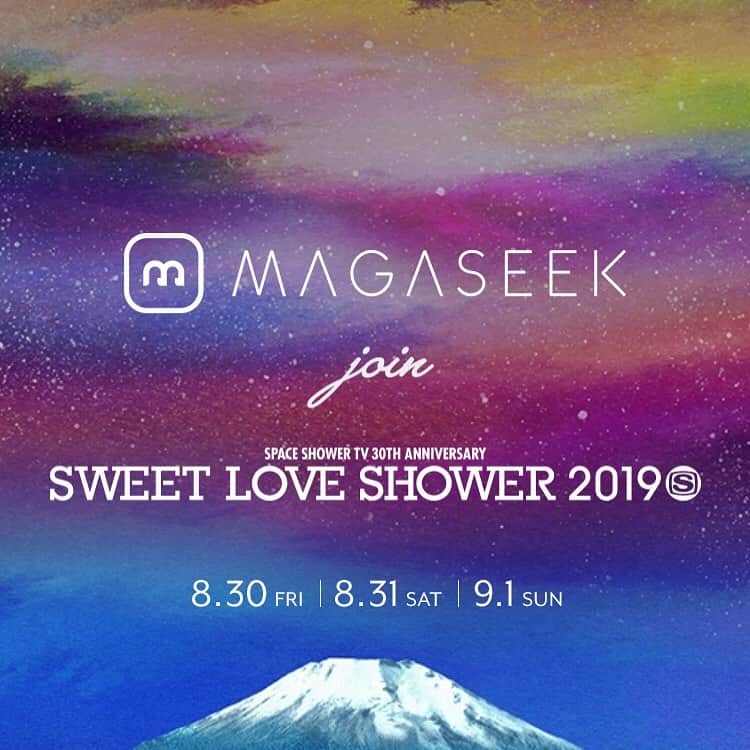MAGASEEK(マガシーク) さんのインスタグラム写真 - (MAGASEEK(マガシーク) Instagram)「🎉MAGASEEKがSWEET LOVE SHOWER 2019に参戦🎉  出店を記念し、特設サイトにてSWEET LOVE SHOWER 2019の入場券が当たるキャンペーンを開催中です✨  人気カフェとMAGASEEKの限定コラボドリンクやMAGASEEK×SWEET LOVE SHOWER 2019オリジナルグッズを販売します！ ☑詳細はMAGASEEKプロフィールURLから  #magaseek #マガシーク #ラブシャ #SWEETLOVESHOWER #SLS2019 #夏フェス #音楽フェス #ロックフェス」8月6日 17時12分 - magaseek