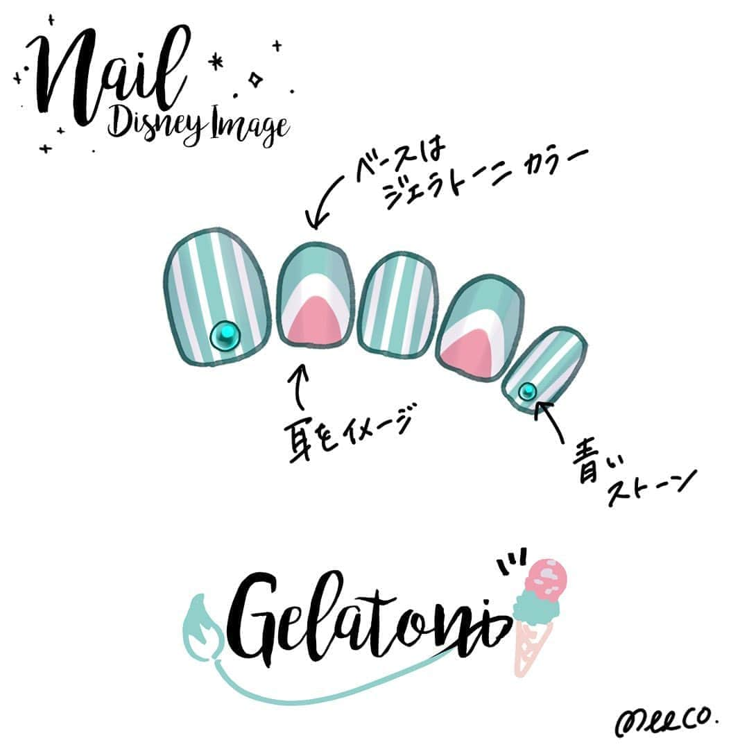 みーこさんのインスタグラム写真 - (みーこInstagram)「ディズニーイメージネイルデザイン第三弾です💅✨ #イラスト #イラストレーター #イラストエッセイ #イラストグラム #ネイル #ネイルデザイン #ジェラトーニ #ステラルー #ベル #町娘ベル #プーさん #プー #ピグレット #ニック #ジュディ #レディ #ヤングオイスター #ハム #メリーポピンズ #ディズニー #ディズニーネイル #meecoネイル」8月6日 18時02分 - meecosme