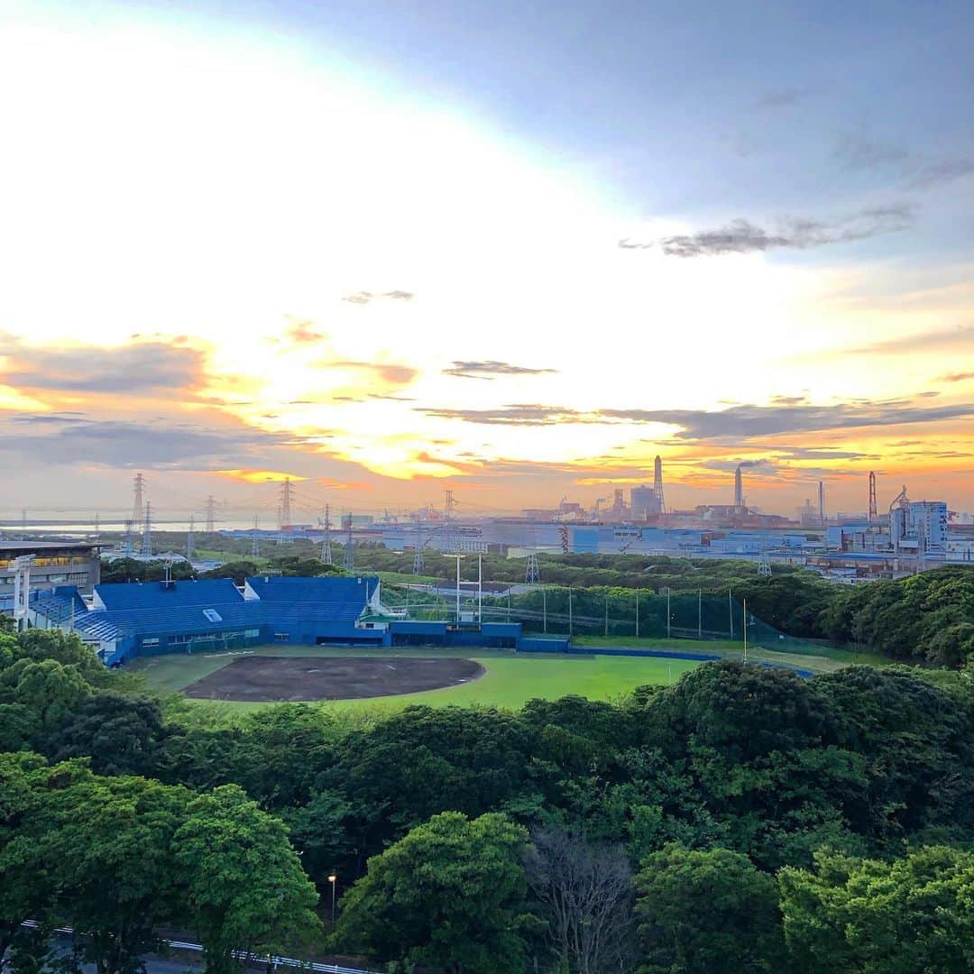 渡辺俊介のインスタグラム：「本日の君津球場」
