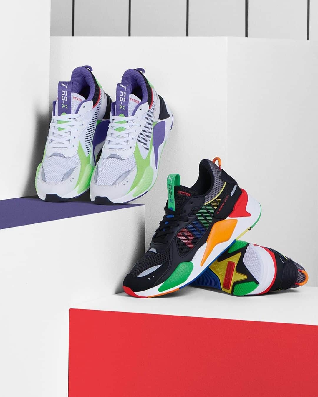 のインスタグラム：「Vintage vibes, re-engineered for today. #Puma RS-X Bold Launching 8/8, In-Store and Online」