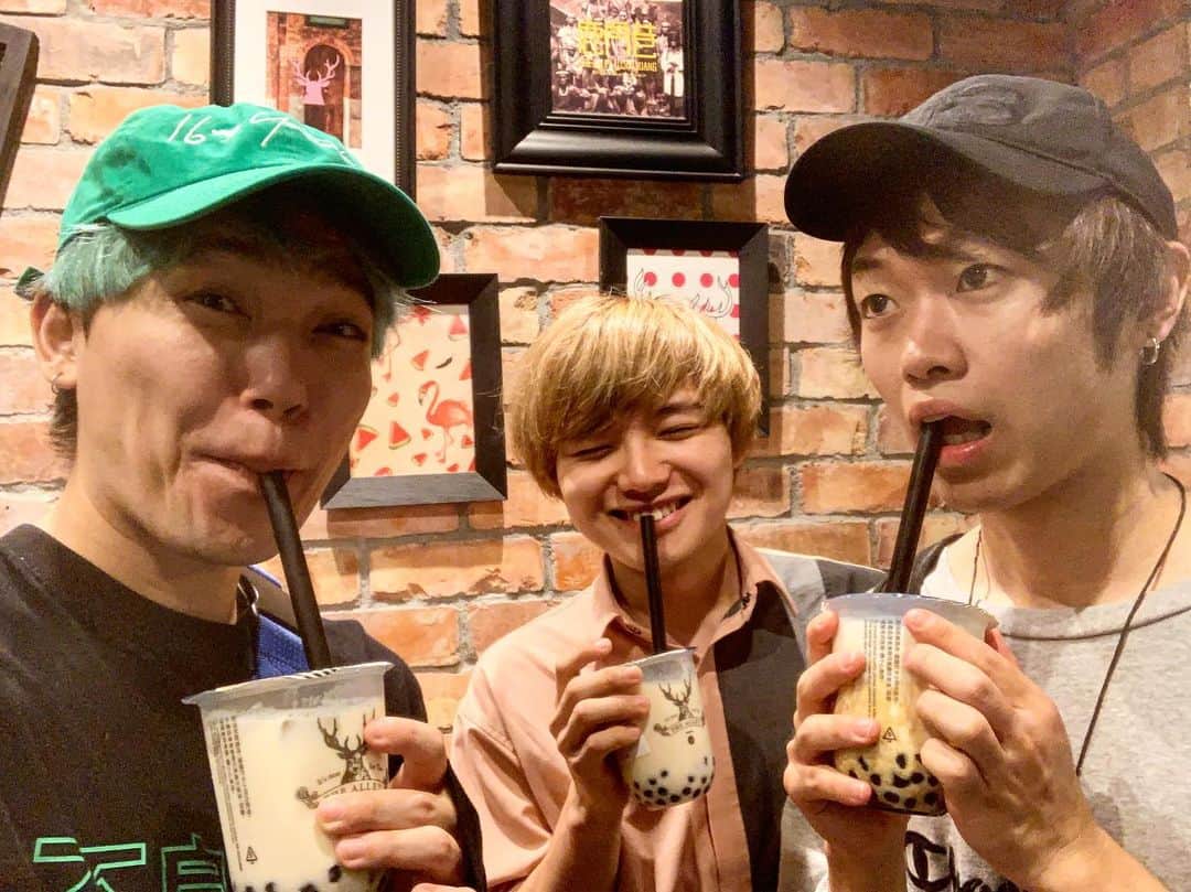 相馬トランジスタのインスタグラム：「タピオカといえばこの3人だよなぁ  相馬たなかイニ」