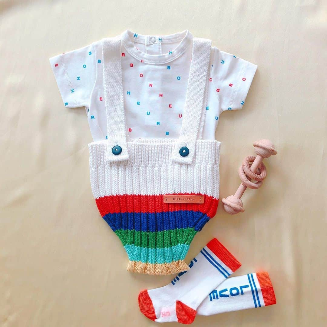 山脇道子さんのインスタグラム写真 - (山脇道子Instagram)「👶🏻 ちっちゃくてかわいい💓 tops,socks @tinycottons pt @piupiuchick . お洋服ばっかり買っちゃって ベビーカーもベビーベッドも どれにしようか まだ迷い中🤥💦」8月6日 21時15分 - michikoooo