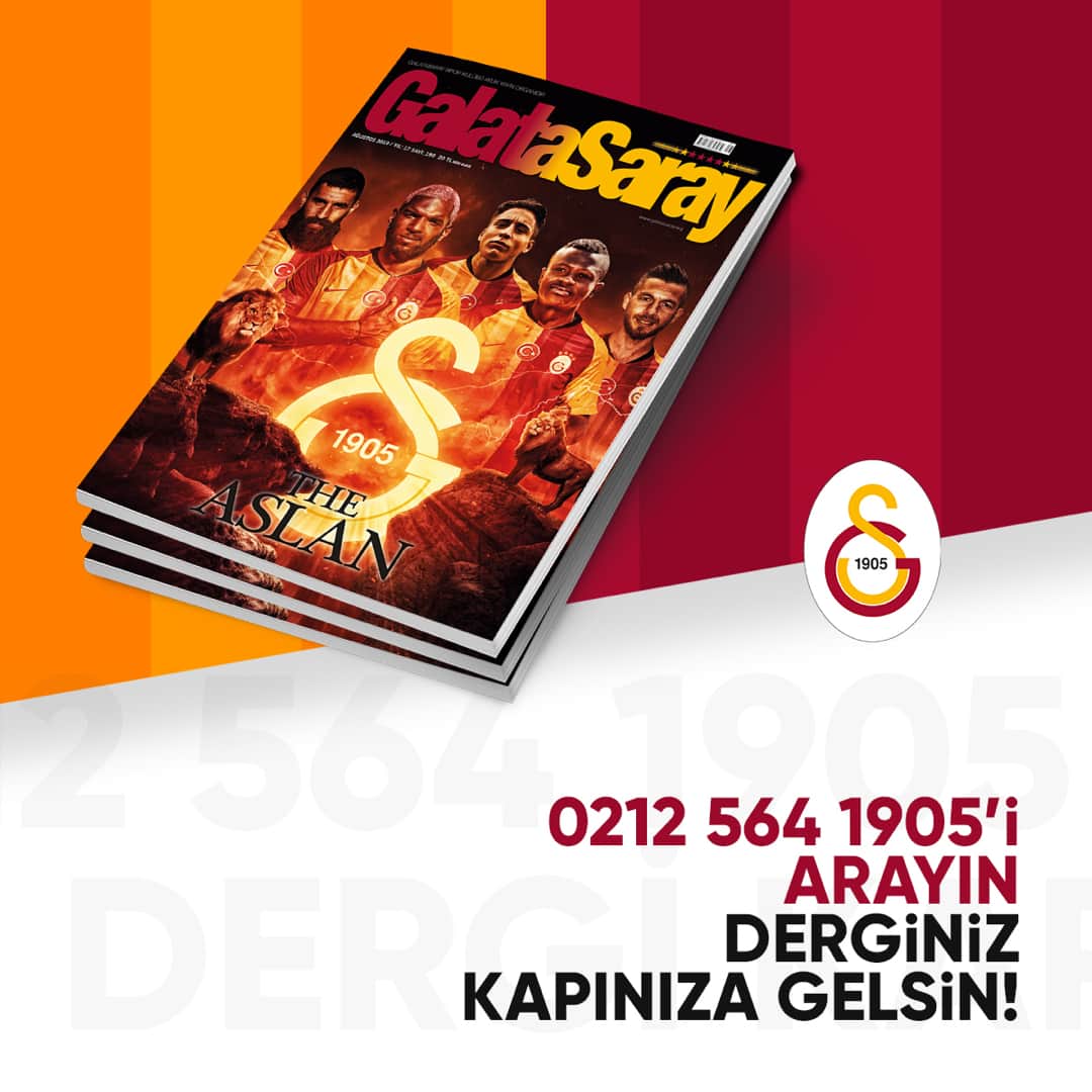 ガラタサライSKさんのインスタグラム写真 - (ガラタサライSKInstagram)「Galatasaray Dergisi’nin 190. sayısı raflardaki yerini aldı. Galatasaray Dergisi’ne 0212 564 1905 numaralı telefonu arayarak abone olabilirsiniz.」8月6日 21時29分 - galatasaray