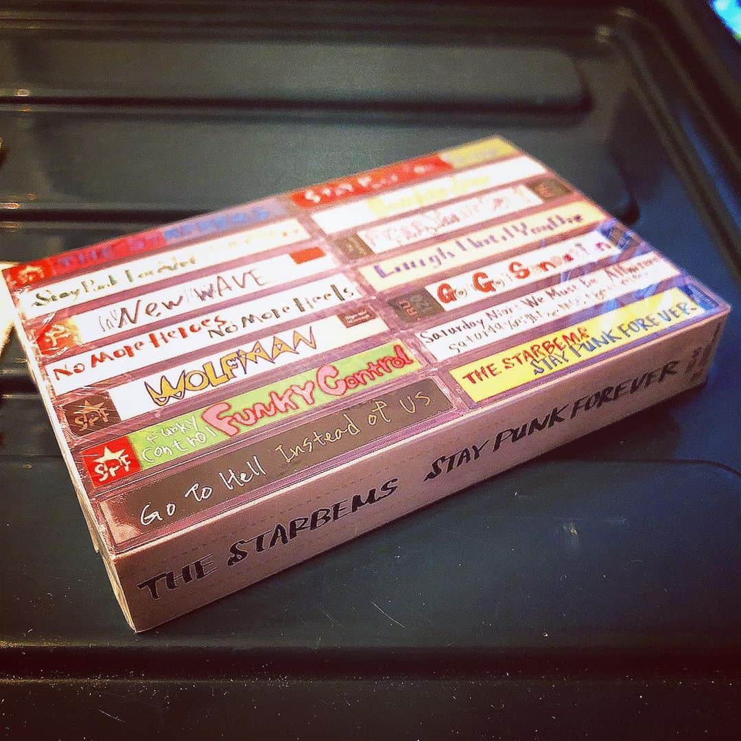 日高央さんのインスタグラム写真 - (日高央Instagram)「THE STARBEMS 4th Album "STAY PUNK FOREVER" Cassette now available on bandcamp! Go Link in Bio📼✨ ザ・スターベムズ4thアルバム『ステイ・パンク・フォーエヴァー』カセットver.がbandcampで通販開始！トップ画のリンクからどぞ📼✨ #カセット #テープ #通販開始 #MailOrder #Lets #Stay #Listening #Cassette #Tape #Forever #and #StayPunkForever #with #TheStarbems」8月6日 21時42分 - hidakatoru