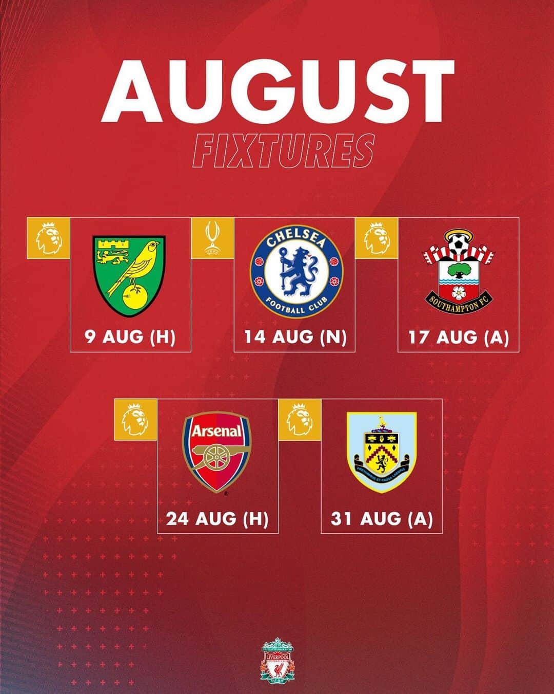 リヴァプールFCさんのインスタグラム写真 - (リヴァプールFCInstagram)「A big month ahead 💪🔴 UP THE REDS 👊 #LFC #LiverpoolFC #PremierLeague #SuperCup」8月6日 22時00分 - liverpoolfc
