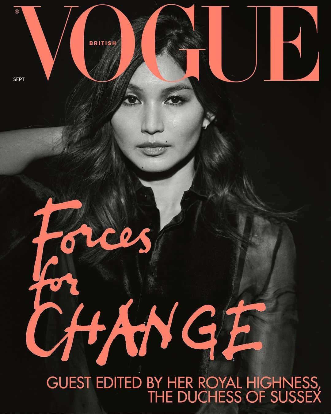 British Vogueさんのインスタグラム写真 - (British VogueInstagram)「@Gemma_Chan is one of 15 inspiring women to cover the September 2019 issue of #BritishVogue. Discover the full #ForcesForChange story in the new issue, on newsstands now, and click the link in bio to read more from the actress on battling the systematic imbalances embedded within Hollywood's entertainment industry.  #GemmaChan wears a tuxedo shirt and trousers by @RalphLauren and shoes by @Neous. Photographed by @TheRealPeterLindbergh, fashion editor @Edward_Enninful, with hair by @SergeNormant, make-up by @TheValGarland and nails by @LorraineVGriffin.  Video featuring @Gemma_Chan and @GretaThunberg. Directed and edited by @Kloss_Films.」8月6日 22時06分 - britishvogue