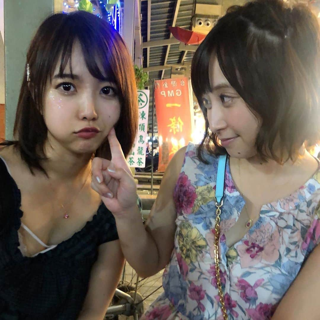 戸田真琴さんのインスタグラム写真 - (戸田真琴Instagram)「台湾最後の夜にみんなと夜市行ったのたのしかった🦆🦆 きみとさんとたくさん話せた！見ての通り超かわいいのに性格がかっこよくて大好き ちょっとまえにきみとさんと一緒にピンク映画撮影してたから公開たのしみにしててね🐈🐈」8月6日 22時18分 - toda_makoto