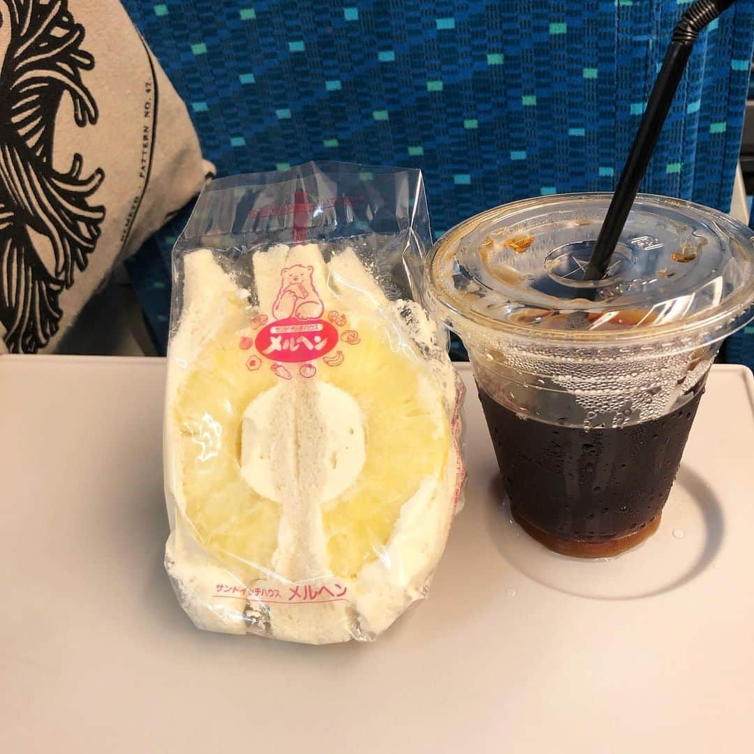 本田みずほさんのインスタグラム写真 - (本田みずほInstagram)「今日は広島へ🚅 東京駅から新幹線に乗るのに メルヘンがセットになりつつある😍 今日はパイナップルにした💖 メルヘンの保冷剤もお手ふきもめちゃメルヘンでかわいい💖 キリンビバレッジ新喜劇楽しみ💕 行ってきまーす！」8月7日 9時57分 - mizuhonda0422