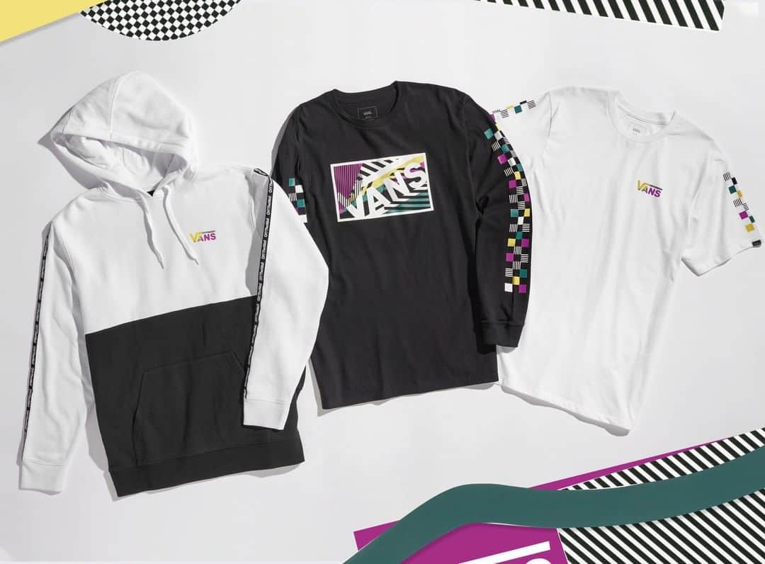 のインスタグラム：「Beautiful dysfunction. #Vans Disarray Apparel Collection Available Now, Select Stores and Online」