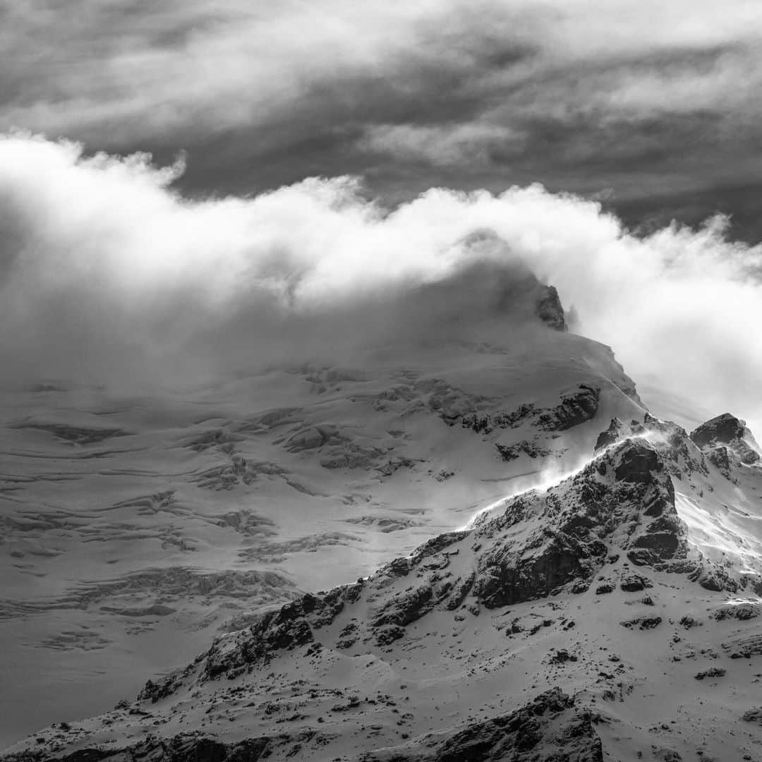 National Geographic Travelさんのインスタグラム写真 - (National Geographic TravelInstagram)「Photo by @michaelclarkphoto | High winds, steep mountains, and massive glaciers deep in the Rees Valley beyond Glenorchy, New Zealand. This one just felt better in black and white since there was little color to speak of in the original color file anyway. Part of the Lord of the Rings was filmed back in this valley and it isn’t hard to see why—absolutely stunning. This image is part of a massive panorama captured with a high resolution medium format camera. #glenorchy #reesvalley #newzealand」8月7日 1時02分 - natgeotravel