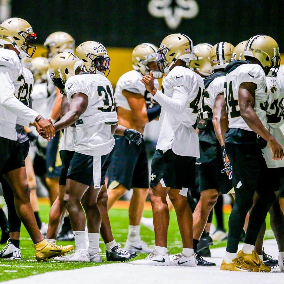 ニューオーリンズ・セインツさんのインスタグラム写真 - (ニューオーリンズ・セインツInstagram)「Photos from Monday's #SaintsCamp practice at our bio link! ⚜️⁠⠀ ⁠⠀」8月7日 1時25分 - saints