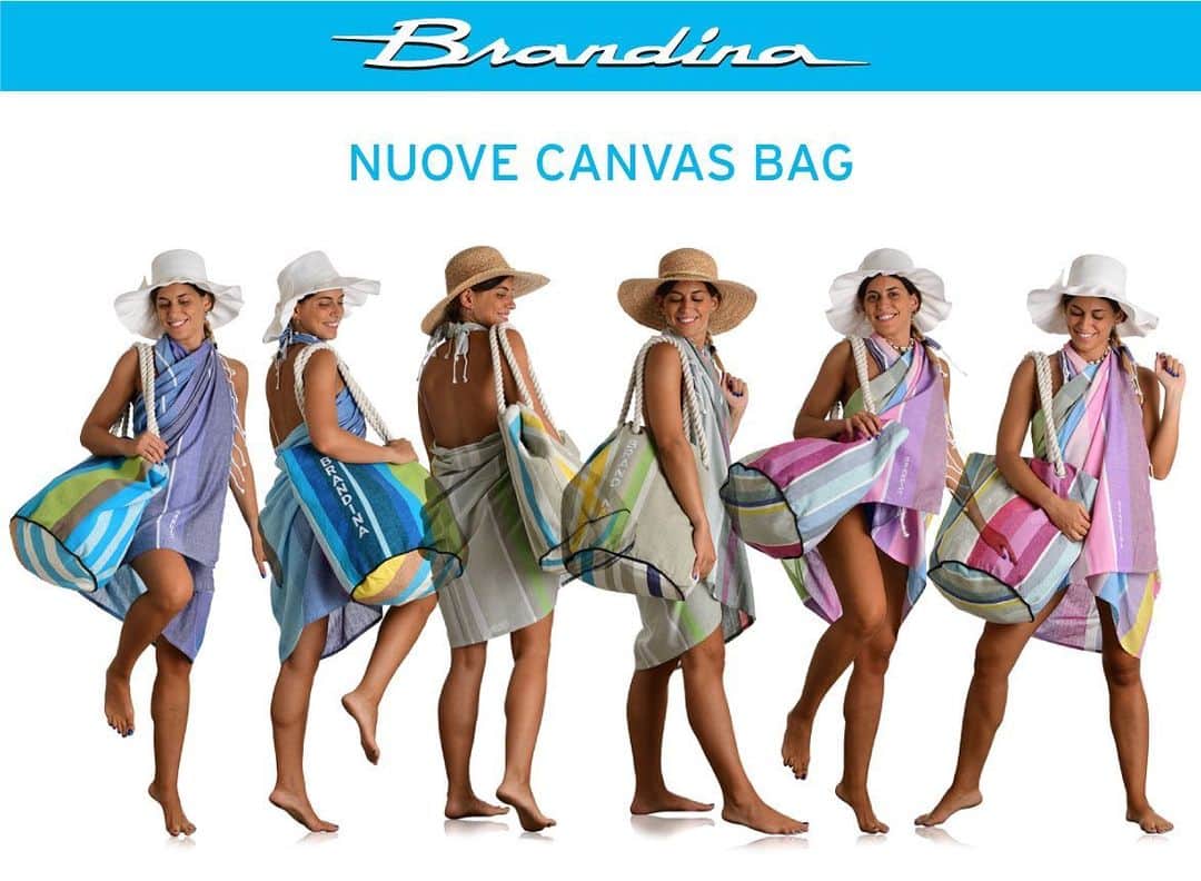 ブランディーナさんのインスタグラム写真 - (ブランディーナInstagram)「Le nuove Canvas Bag . . . . . #brandinatheoriginal #brandina #pareo #summer2019 #summertime #sea #pareos」8月7日 2時58分 - brandinatheoriginal