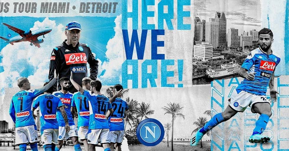 SSCナポリさんのインスタグラム写真 - (SSCナポリInstagram)「🇺🇲 HERE WE ARE ⚽ 📆 07/08📍Miami 🎟️ 📆 10/08📍Ann Arbor 🎟️ @intchampionscup  #ForzaNapoliSempre #ICC2019」8月7日 3時16分 - officialsscnapoli