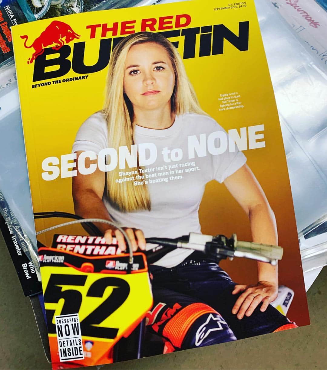 Racer X Onlineさんのインスタグラム写真 - (Racer X OnlineInstagram)「Congrats to the super fast and very competitive @shaynatexter on scoring the cover and a big feature in the latest @redbulletin magazine! @ama_racing @americanflattrack #moto #thisismoto #flattrack #dirttrack #motorcycles」8月7日 4時17分 - racerxonline