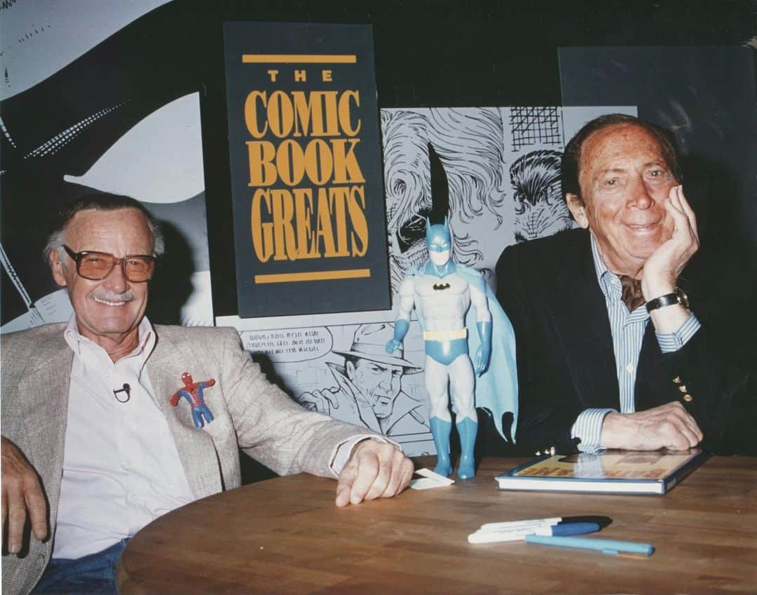 スタン・リーさんのインスタグラム写真 - (スタン・リーInstagram)「Comic book greats, indeed! Stan was friends with Batman co-creator Bob Kane; in fact, this week’s #TriviaTuesday is about Bob – and Batman. Click the link in the bio to read more!」8月7日 4時27分 - therealstanlee