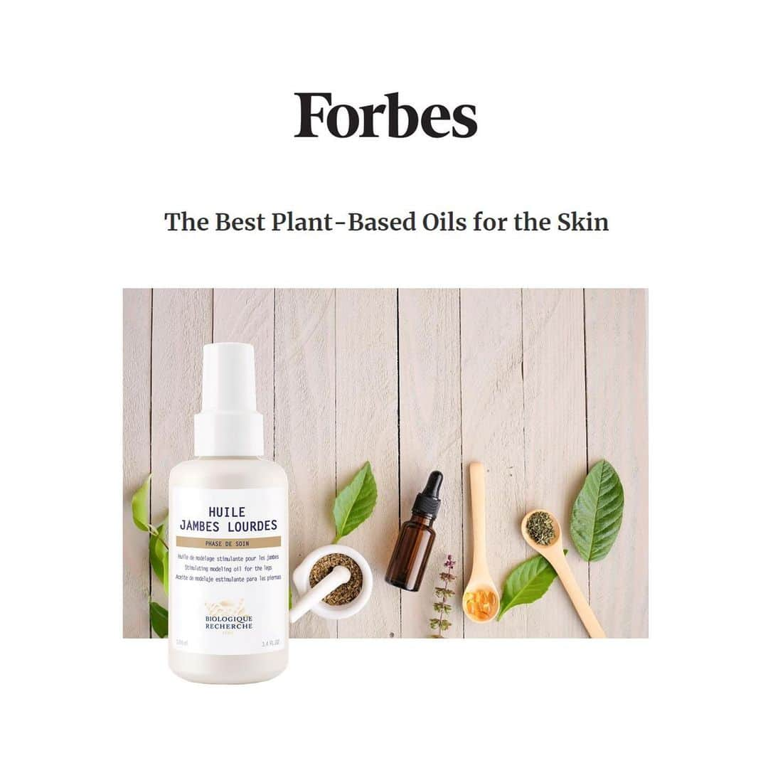 Biologique Recherche USAさんのインスタグラム写真 - (Biologique Recherche USAInstagram)「In @forbes this month, @leightiffany_ writes about "The Best Plant-Based Oils for the Skin". Among her selection, our Huile Jambes Lourdes, relaxing oil for heavy legs!  The Editor writes "This oil from Biologique-Recherche is intended to relieve those 'heavy leg' sensations, whether it’s gym fatigue, sitting for long stretches of time at work, or stiffness from long-haul flights." Recommended for all skin instants, it will make your legs feel wonderfully light and fresh. Read the full article through link in bio. • • • #biologiquerecherche #passion #expert #bodycare #skin #skincare #bodyoil #bodyoils #plantbased #huilejambeslourdes #heavylegs #treatyourskin #relieving #refreshing #relaxing #press #forbes #tiffanyleigh #skininstant #buildingbetterskin #followyourskininstant #summer #summeressentials」8月7日 7時40分 - biologique_recherche_usa