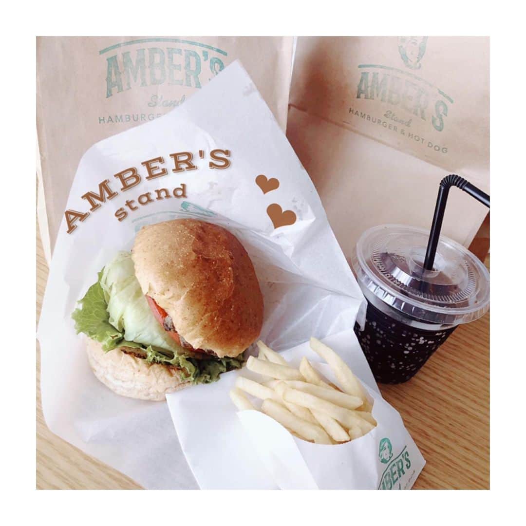 小河結香さんのインスタグラム写真 - (小河結香Instagram)「ハンバーガーテイクアウト🍔🍟 次はお店で食べたいな😍🍴 #ハンバーガー #テイクアウト #ボリューミー #テリヤキバーガー #ambers #hamburger」8月7日 7時59分 - yun2world