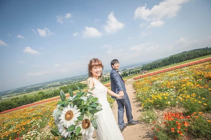 デコルテウエディングフォトグループさんのインスタグラム写真 デコルテウエディングフォトグループinstagram 全9シーン 花の日 特集 夏の北海道での撮影はまだ間に合う 今年の結婚写真は 北の大地に広がる美しいお花畑に囲まれて 四季彩の丘をはじめ