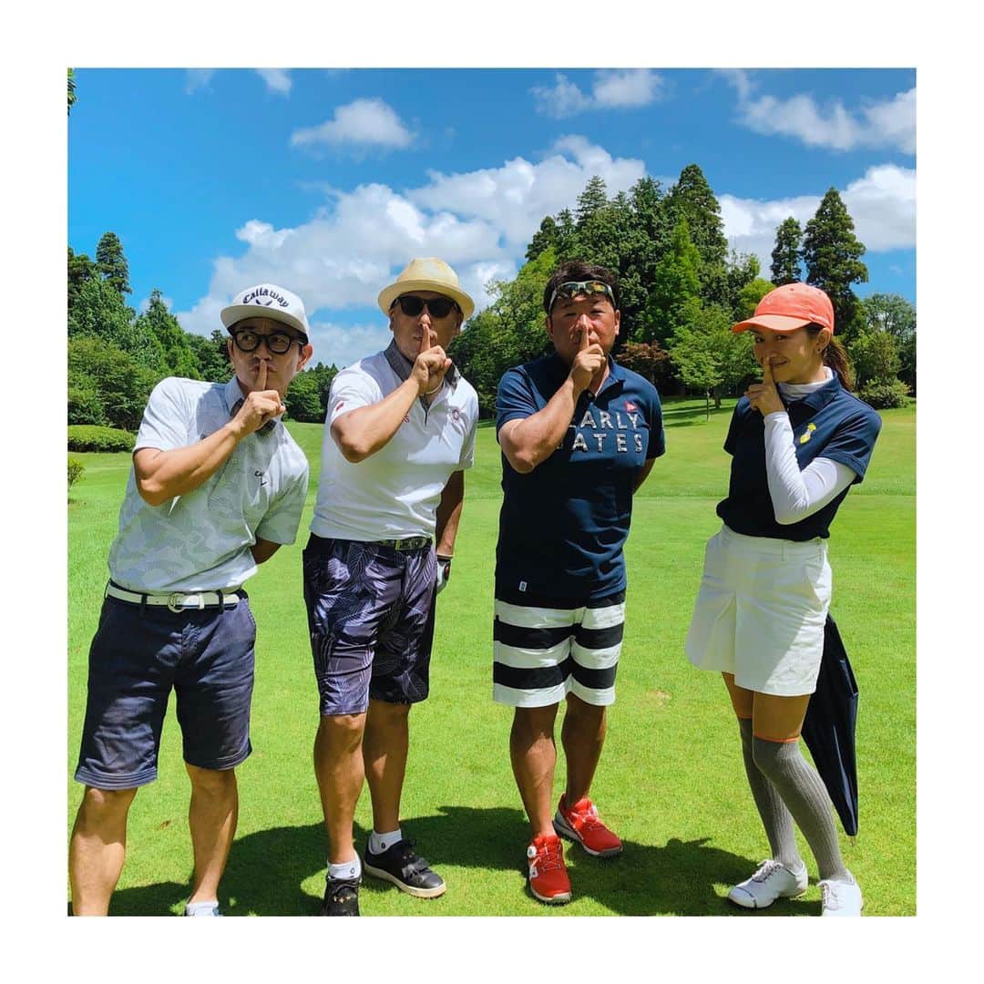 森下千里のインスタグラム：「Jackバラン会！！ みーーんなゴルフが仕事の仲間⛳️ ゴルフの話とか ゴルフと社会の話とか ゴルフの世界の話とか  とかとかとか  そんなことばかり話してます。 もちろん、プレーは真剣！！！ . .  #ゴルフ  #わたしも 本日 #ゴルフ男子 枠 #funny #笑える話」