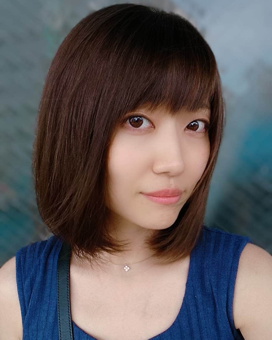 藤田昌代のインスタグラム：「髪を切った！ #セルフィー #自撮り女子 #ポートレート #ポートレート女子  #portrait #portraitphotography #followme #髪切った」