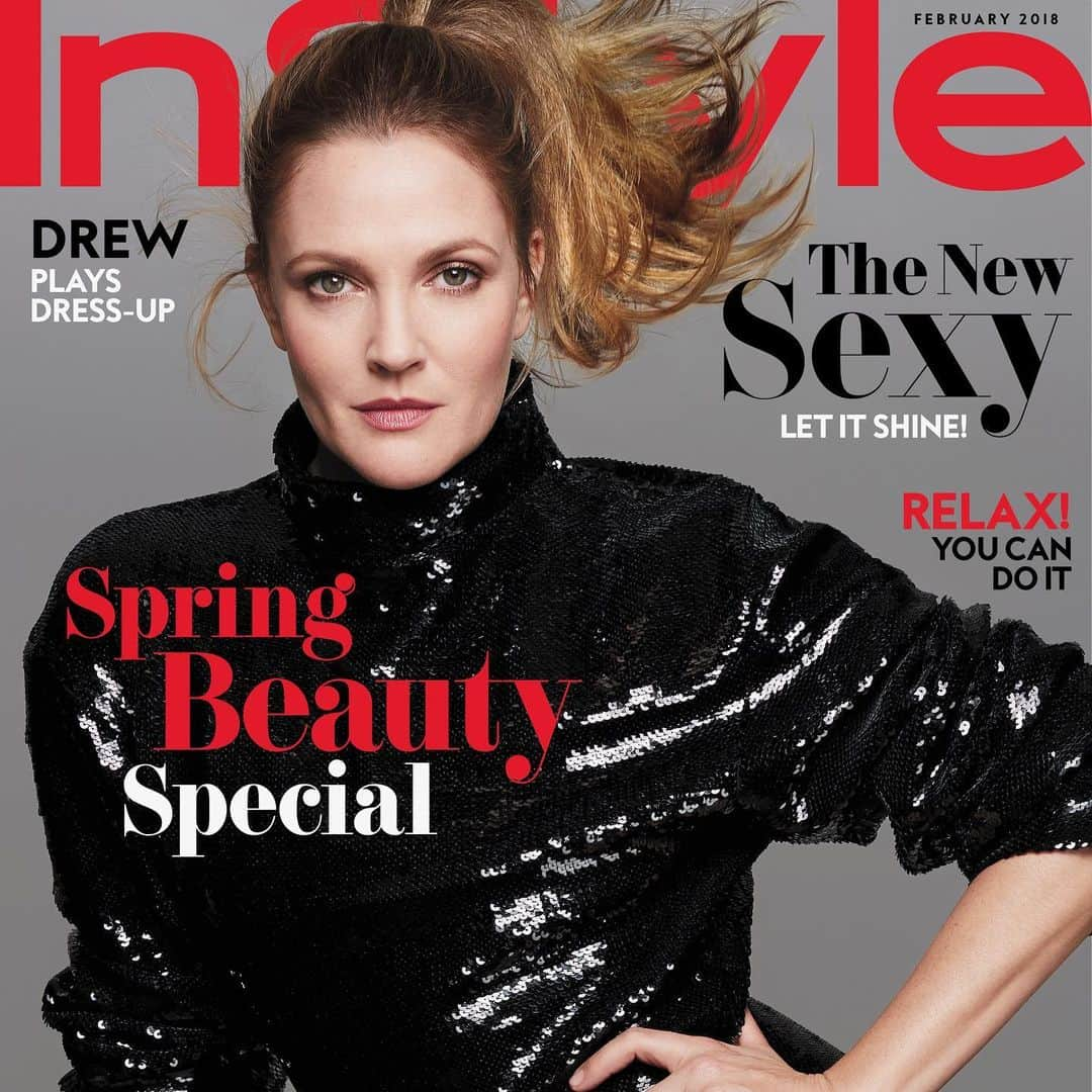 ドリュー・バリモアさんのインスタグラム写真 - (ドリュー・バリモアInstagram)「Happy 25th Anniversary @instylemagazine !! I love looking back at all of the covers we did together since 1999!! #InStyle25」8月8日 3時31分 - drewbarrymore