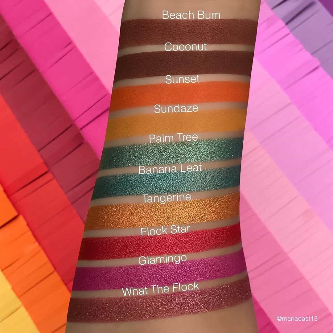 LiveGlamさんのインスタグラム写真 - (LiveGlamInstagram)「These swatches of our Flocking Fabulous palette from @mariacast13 are giving us LIFE 😍 Which shade is your fave? 🏖️ #LiveGlamFam」8月8日 3時36分 - liveglam