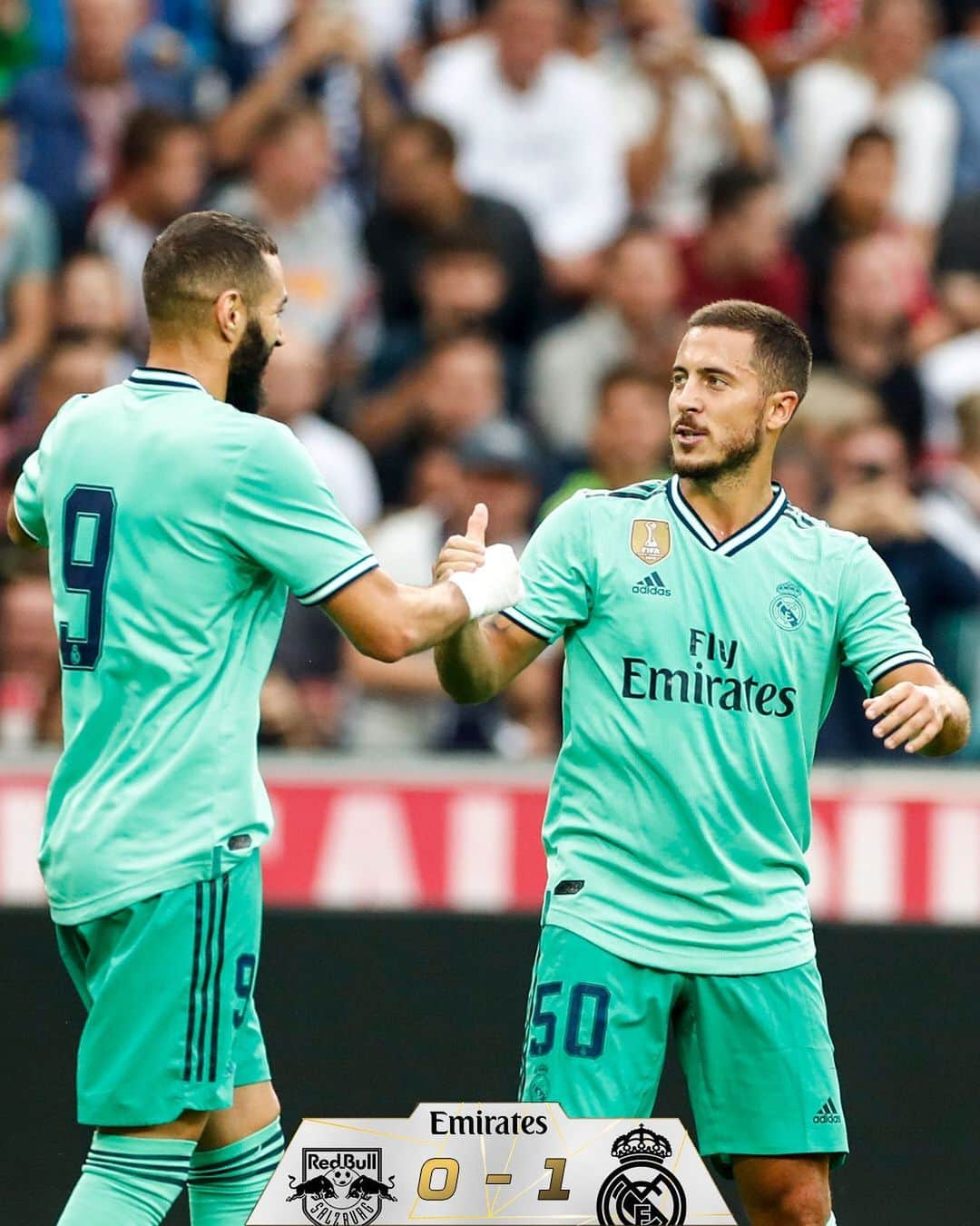 レアル・マドリードさんのインスタグラム写真 - (レアル・マドリードInstagram)「Red Bull Salzburg 0-1 Real Madrid ⚽ 19' @HazardEden_10 #Emirates |#HalaMadrid」8月8日 3時54分 - realmadrid