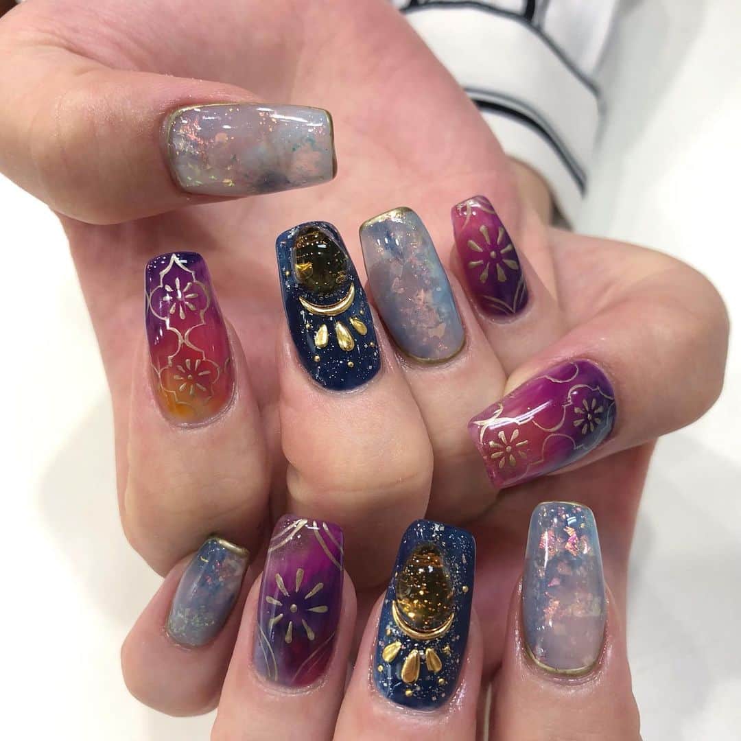 Inthinkさんのインスタグラム写真 Inthinkinstagram アラジンモチーフネイル Krt 0129 Inthink Inthinknail Ssinthink ネイル ネイルアート 個性派ネイル ジェルネイル Nail Nails Gelnail Gelnails アラジンネイル 8月7日 時57分