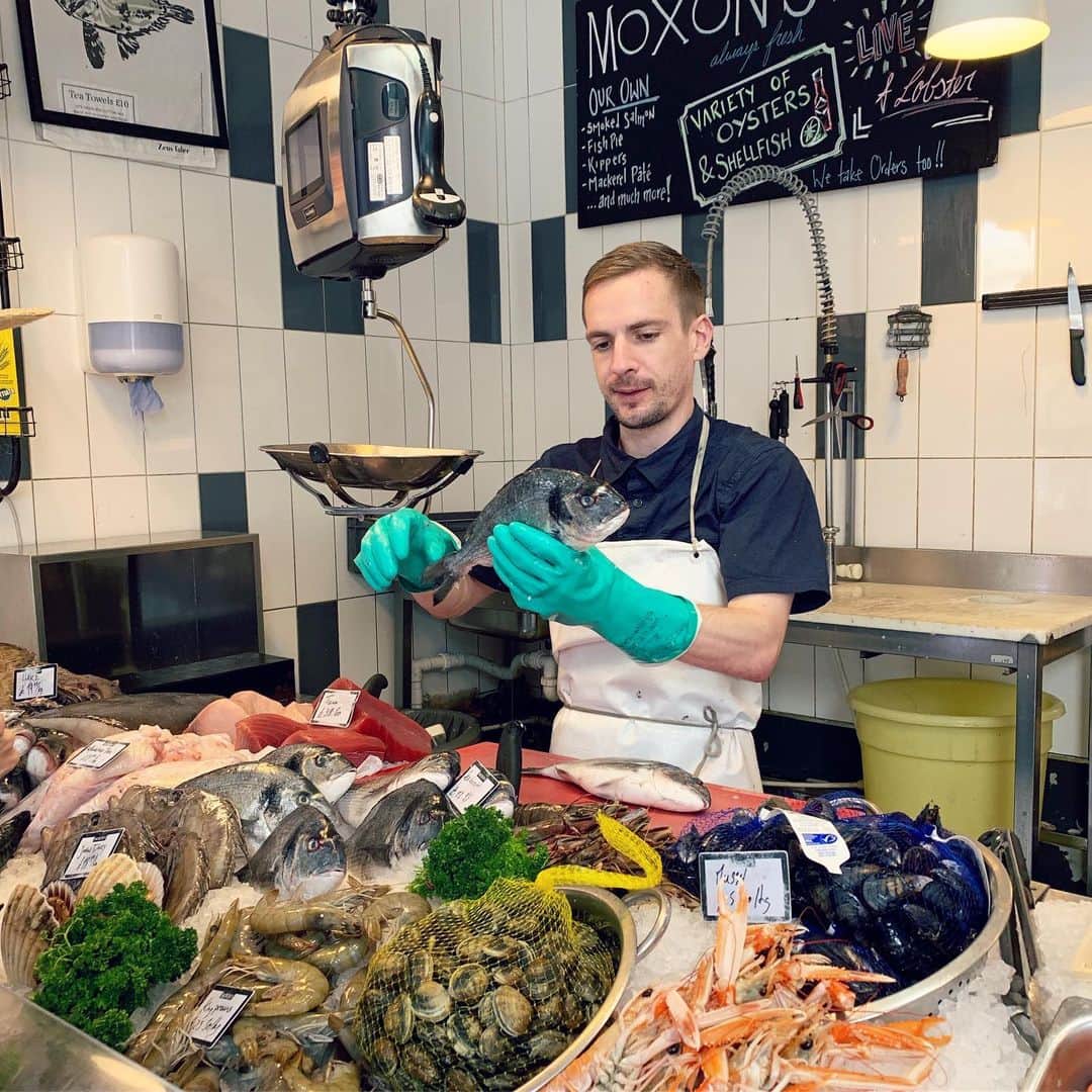 MEGのインスタグラム：「お魚屋さん。」