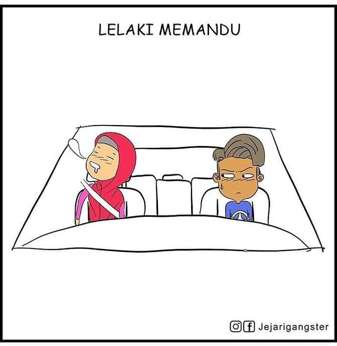 Koleksi Komik Malaysiaさんのインスタグラム写真 - (Koleksi Komik MalaysiaInstagram)「#Repost @lukisan_dakwah.my with @get_repost ・・・ - Lelaki memandu vs Perempuan memandu be like . . Ilustrasi/Pelukis 👨‍🎨 : @jejarigangster … #komikmalaysia #gengkomik  #koleksikomikmalaysia - ╔════ೋღღღೋ═══╗ ღ @Lukisan_Dakwah.my  ღ ╚════ೋღღღೋ═══╝ ☛ ＤＩＰＥＲＳＩＬＡＫＡＮ ☚ ❣ Ｌɪᴋᴇ | Ｃᴏᴍᴍᴇɴᴛ | Sʜᴀʀᴇ | Ｔᴀɢ ❣ #LukisanDakwah #LukisanDakwahMy #LukisanDakwahIslam #لوكيسن_دعوه_اسلام #JanganPernahBerhentiMemberiNasihat #MenyebarkanDakwahMelaluiLukisan -」8月7日 22時20分 - tokkmungg_exclusive