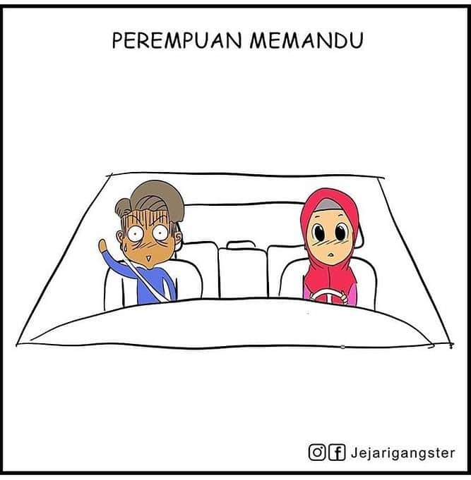 Koleksi Komik Malaysiaさんのインスタグラム写真 - (Koleksi Komik MalaysiaInstagram)「#Repost @lukisan_dakwah.my with @get_repost ・・・ - Lelaki memandu vs Perempuan memandu be like . . Ilustrasi/Pelukis 👨‍🎨 : @jejarigangster … #komikmalaysia #gengkomik  #koleksikomikmalaysia - ╔════ೋღღღೋ═══╗ ღ @Lukisan_Dakwah.my  ღ ╚════ೋღღღೋ═══╝ ☛ ＤＩＰＥＲＳＩＬＡＫＡＮ ☚ ❣ Ｌɪᴋᴇ | Ｃᴏᴍᴍᴇɴᴛ | Sʜᴀʀᴇ | Ｔᴀɢ ❣ #LukisanDakwah #LukisanDakwahMy #LukisanDakwahIslam #لوكيسن_دعوه_اسلام #JanganPernahBerhentiMemberiNasihat #MenyebarkanDakwahMelaluiLukisan -」8月7日 22時20分 - tokkmungg_exclusive