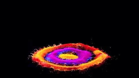 TED Talksのインスタグラム：「This is what happens when you place tiny, colorful crystals on top of a sound speaker and hit “play.” The soundwaves send the crystals flying up and down in the air. Photographer Fabian Oefner likes to blend science and art, producing psychedelic images that force people to look at the world in unique ways. “I'm trying to invite the viewer to pause for a moment and think about all the beauty that is constantly surrounding us,” he says. To learn more, watch his #TEDTalk at go.ted.com/scienceart  Courtesy of @fabianoefner」